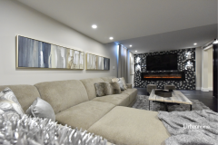 modern basement interior design