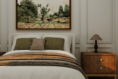 Guest Bedroom with Layered Neutrals – Fields Avenue Bungalow