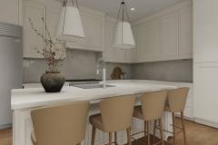 Luxury Kitchen with Custom Cabinetry – Fields Avenue Bungalow