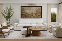 Open Concept Living Room – Luxury Bungalow LaSalle