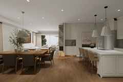 Open Concept Kitchen and Living Space – Luxury Bungalow LaSalle