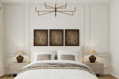Symmetrical Primary Bedroom Design – Fields Avenue Bungalow