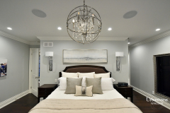 Accent lighting Bedroom in a comfortable luxury interior design