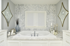 Jacuzzi tub Bedroom in a comfortable luxury interior design