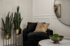 Modern Living Room with Sleek Fireplace