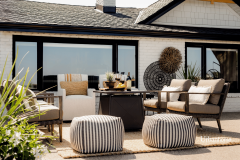 Lakeshore Lakehouse Design - Backyard Lounge Area