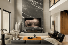 Website Portfolio images - LIving Room facing Tall Fireplace