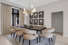 Luxury Contemporary Dining Room with Sculptural Chandelier | The Quiet Modern