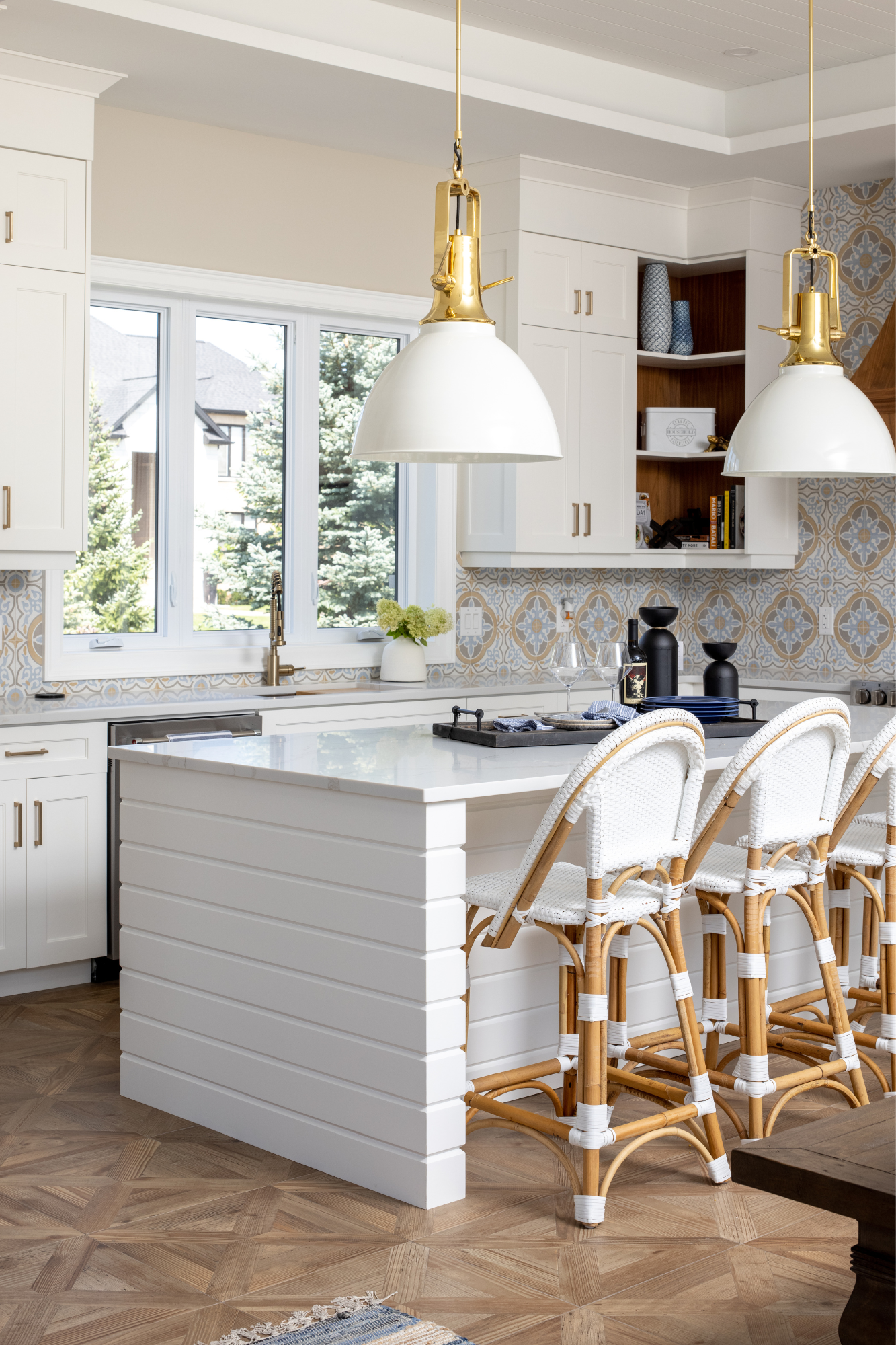 resort style kitchen in a pool house